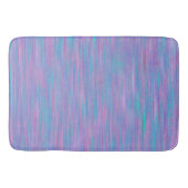 Roze en blauwe textuur Stripe Patroonplaat Badmat (Voorkant)