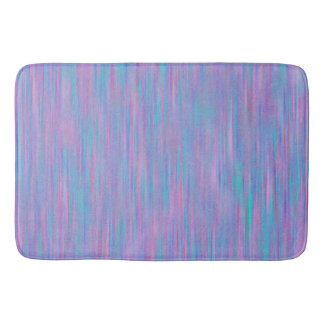 Roze en blauwe textuur Stripe Patroonplaat Badmat