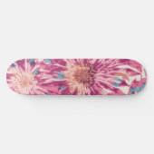 Roze en Blauwe Tie Dye Sunburst Persoonlijk Skateboard (Horizontaal)