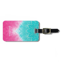 Roze en blauwe Tie kleurstof met Mandala Sway in s