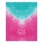 Roze en blauwe Tie kleurstof met Mandala Sway in s Perfect Poster (Voorkant)