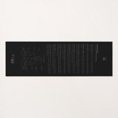 Roze en blauwe Tie kleurstof met Mandala Sway in s Yogamat (Achterkant (horizontaal))