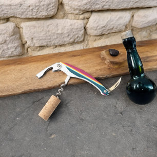 Roze en blauwe tinten Streep Kurkentrekker