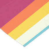 Roze en blauwe tinten Streep Lange Tafelloper (Hoek)