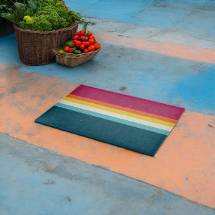 Roze en blauwe tinten Streep Snijplank