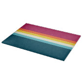 Roze en blauwe tinten Streep Snijplank (Hoek)