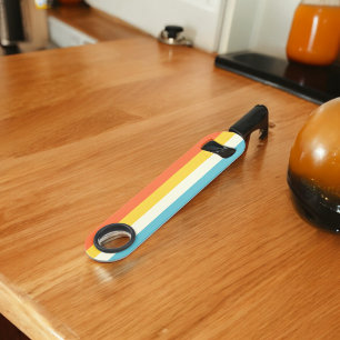 Roze en blauwe tinten Streep Speed Flessenopener