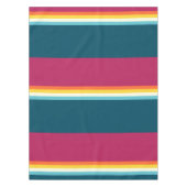 Roze en blauwe tinten Streep Tafelkleed (Voorkant)