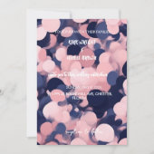 ROZE EN BLAUWE TROUWKAART MET BLUSH EFFECT KAART (Voorkant)