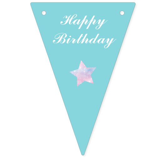 Roze en blauwe tweeling Verjaardagsfeest voor jong Vlaggetjes (Tweede vlag)