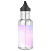 Roze en Blauwe Verloopachtergrond Waterfles (Links)