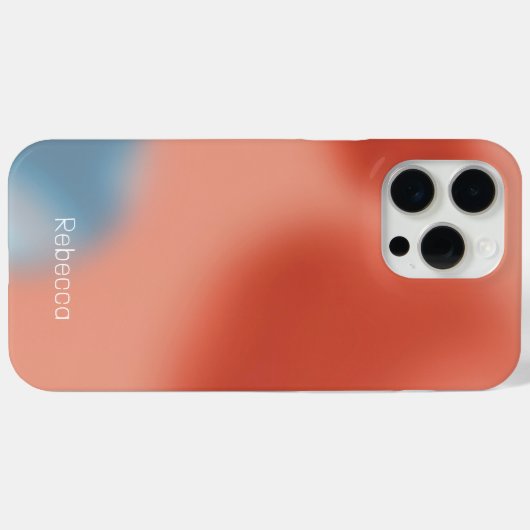 Roze en Blauwe Verloopbellen Case-Mate iPhone Case (Achterkant (horizontaal))