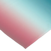 Roze en blauwe verloopdusty Roos Aqua & Blauwgroen Korte Tafelloper (Hoek)