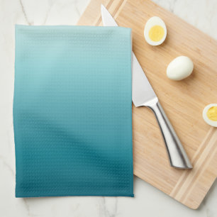 Roze en blauwe verloopdusty Roos Aqua & Blauwgroen Theedoek