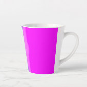 Roze en Blauwe Verlopen Abstracte Latte Mok (Rechts)