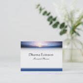 Roze en blauwe Visitekaartje (Staand voorkant)