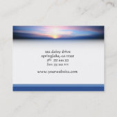 Roze en blauwe Visitekaartje (Achterkant)