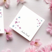 Roze en Blauwe vlinder Gepersonaliseerd Post-it® Notes