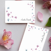  Roze en Blauwe vlinder Gepersonaliseerd Post-it® Notes