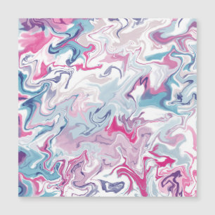 Roze en blauwe vloeibare acrylvezels