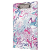 Roze en blauwe vloeibare acrylvezels klembord (Links)