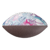 Roze en blauwe vloeibare acrylwegwerpkussen american football (Gedraaid 90)
