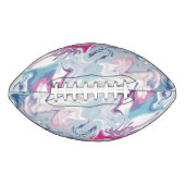 Roze en blauwe vloeibare acrylwegwerpkussen american football (Voorkant)