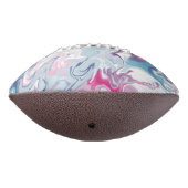 Roze en blauwe vloeibare acrylwegwerpkussen american football (Gedraaid 270)