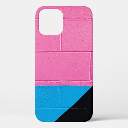 Roze en blauwe wand Case-Mate iPhone case (Achterkant)