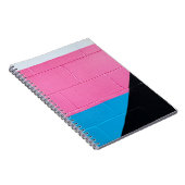 Roze en blauwe wand notitieboek (Rechterzijde)
