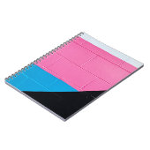 Roze en blauwe wand notitieboek (Linkerzijde)