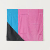 Roze en blauwe wand wandkleed (Voorkant (horizontaal))