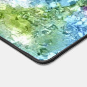 Roze en Blauwe Waterverf Artistiek Ontwerp Bureaumat (Hoek)