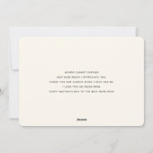 Roze en blauwe waterverf bloemen Moederdag Feestdagenkaart (Achterkant)