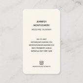 Roze en blauwe Waterverf bloemen Visitekaartje (Achterkant)