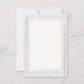 Roze en blauwe Waterverf bruiloft RSVP Kaartje (Achterkant)