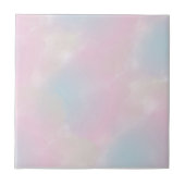 Roze en Blauwe Waterverf Elegant Abstract accent Tegeltje (Voorkant)
