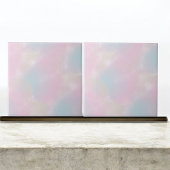Roze en Blauwe Waterverf Elegant Abstract accent Tegeltje