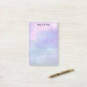 roze en blauwe Waterverf om te doen Lijst Modern Post-it® Notes (Op bureau)