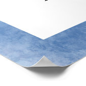 Roze en blauwe Waterverf Poster (Hoek)