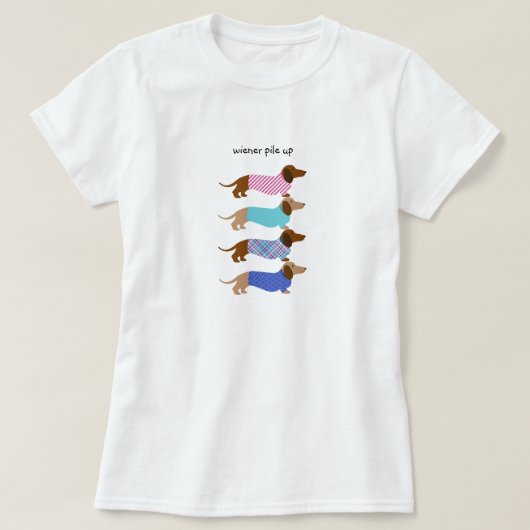 Roze en blauwe wijtingrok t-shirt (Design voorkant)