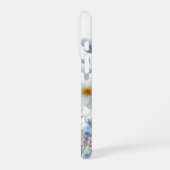 Roze en Blauwe Wildflower iPhone Hoesje (Linkerkant)