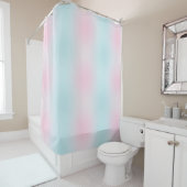 Roze en blauwe wolken — Shower Curtain Douchegordijn (In situ)