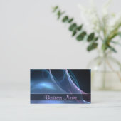 Roze en Blauwe Zijdeachtige Streaks Visitekaartje (Staand voorkant)