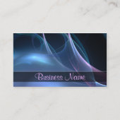 Roze en Blauwe Zijdeachtige Streaks Visitekaartje (Voorkant)