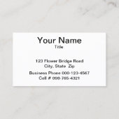 Roze en Blauwe Zijdeachtige Streaks Visitekaartje (Achterkant)