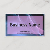 Roze en Blauwe Zijdeachtige Streaks Visitekaartje (Voorkant)