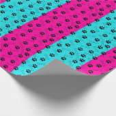 Roze en Blauwgroen afdrukpagina Cadeaupapier (Hoek)