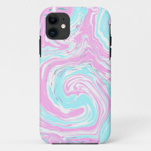 Roze en Blauwgroen blauw zwemmen Case-Mate iPhone Case