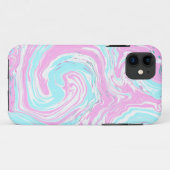 Roze en Blauwgroen blauw zwemmen Case-Mate iPhone Case (Achterkant (horizontaal))